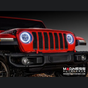 Jeep Wrangler JL LED Surface Mount Headlight Halo Kit - White